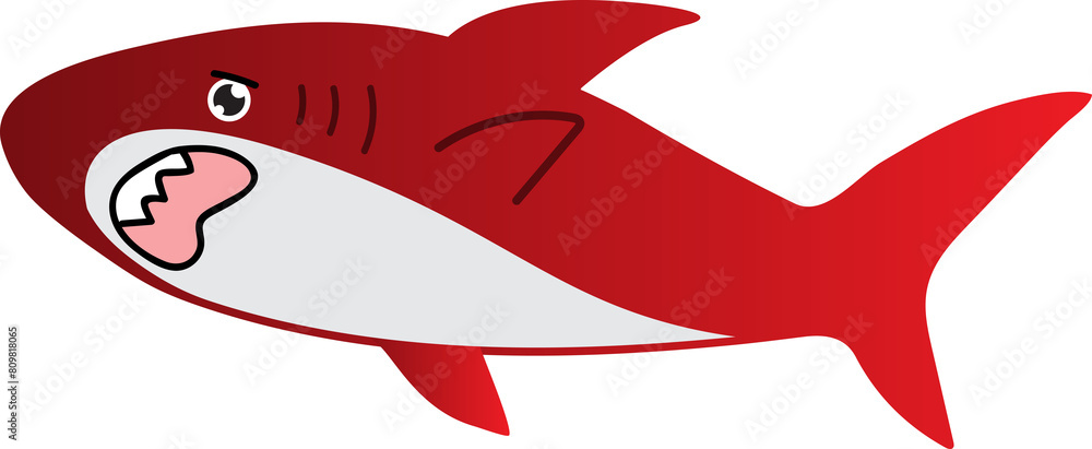 cute shark cartoon art, sea animal cute shark cartoon art, sea animal