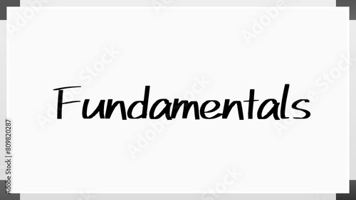 Fundamentals のホワイトボード風イラスト