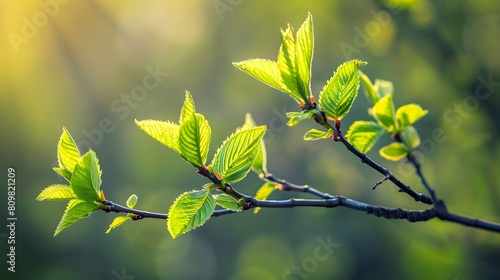 In spring, everything revives and green leaves sprout