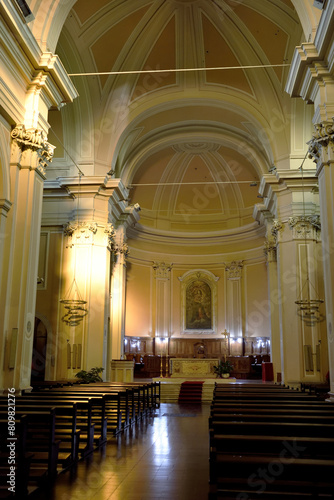 Interior of the church of Santa Maria Maggiore Ceprano Italy