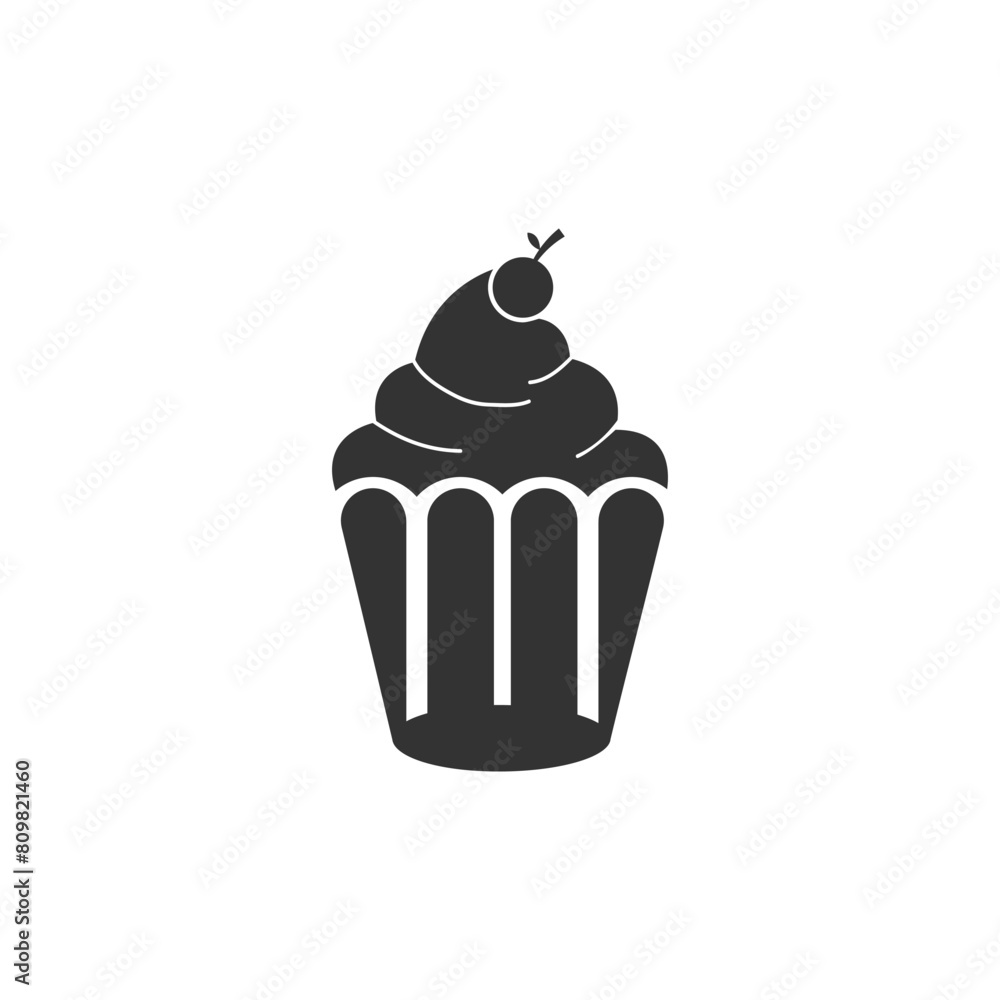 Cake sign icon vector illustration design template