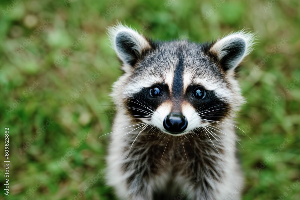 cute raccoon portrait