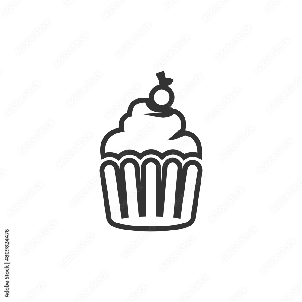 Cake sign icon vector illustration design template Cake sign icon vector illustration design template