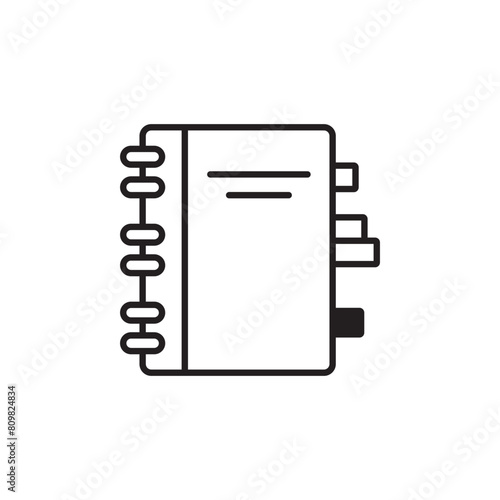 Notes icon design with white background stock illustration