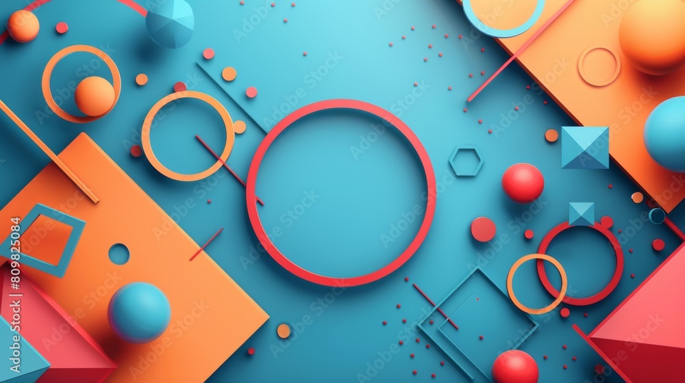 Geometric shapes forming a frame around a blank space for a symbol or text. Geometric shapes forming a frame around a blank space for a symbol or text.