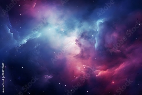 HD Wallpaper of colorful space stars galaxy nebula 3D rendering Generative AI 
