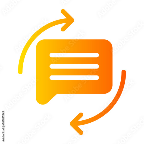 chat gradient icon