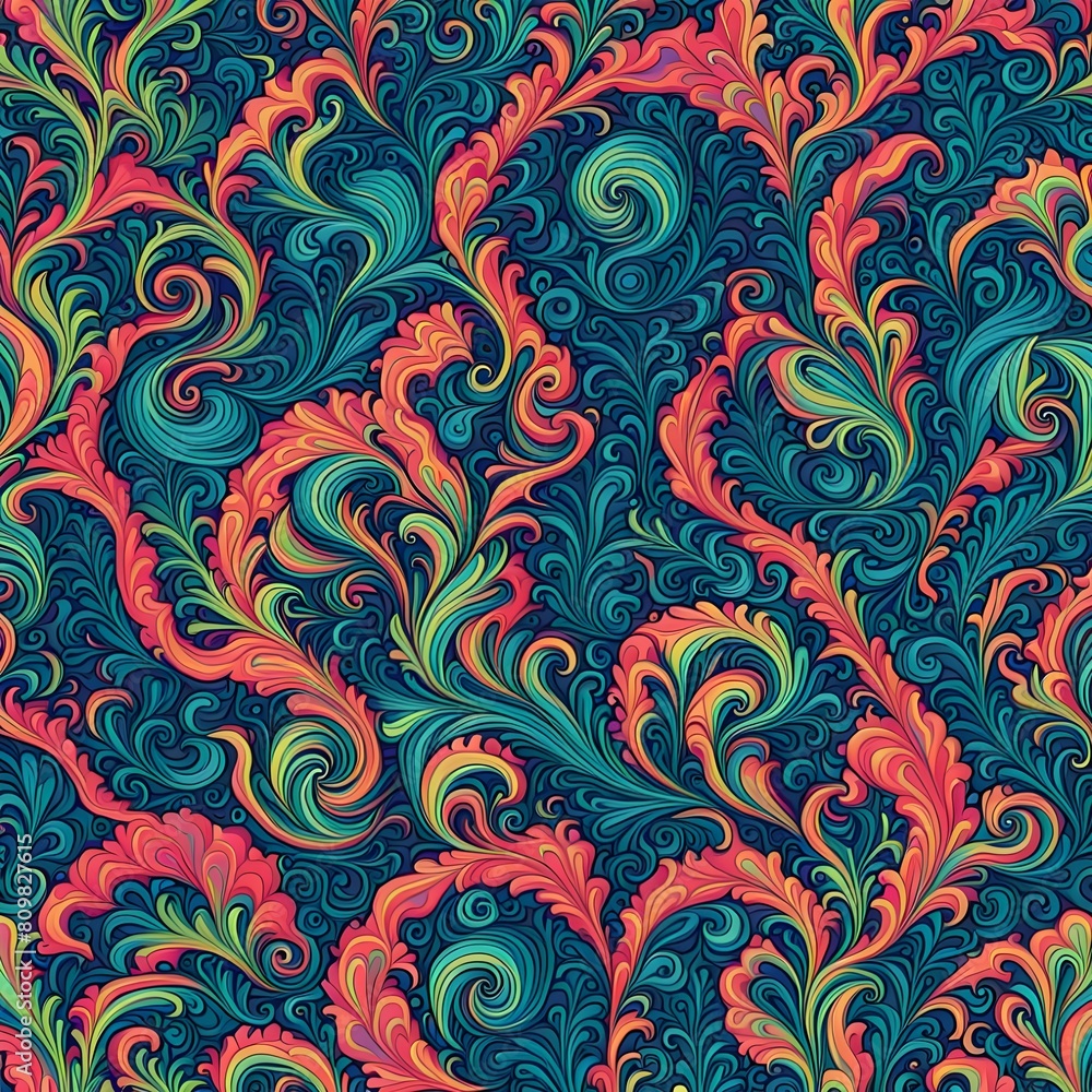 Psychedelic Tie-Dye Seamless Pattern Psychedelic Tie-Dye Seamless Pattern
