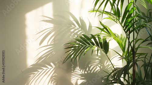 Indoor Plant Basking in Sunlight