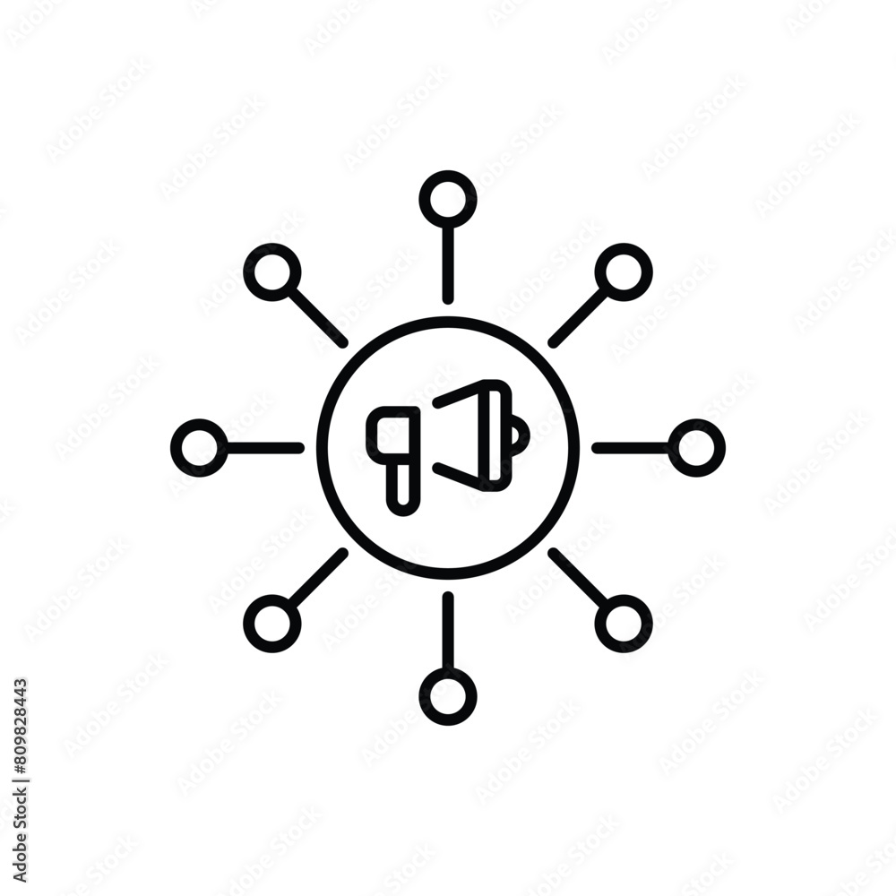 viral marketing vector icon viral marketing vector icon