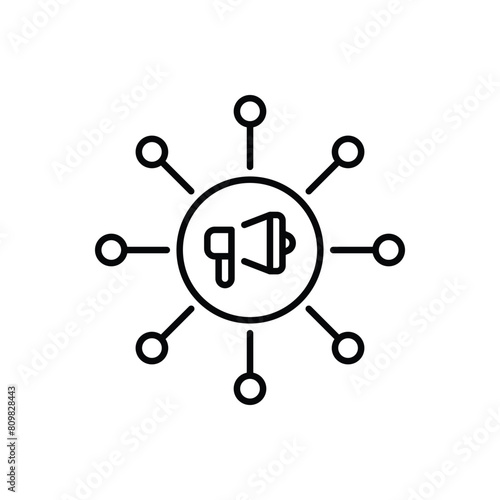 viral marketing vector icon