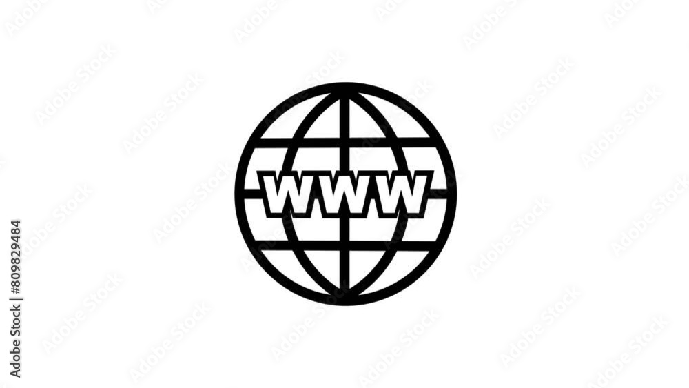 world wide web icon on white background world wide web icon on white background