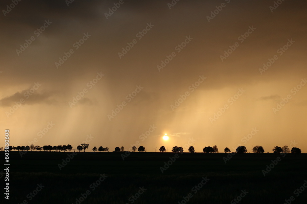 Obraz premium rainbow at night