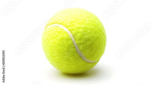 Tennis ball isolated on white background © Jing