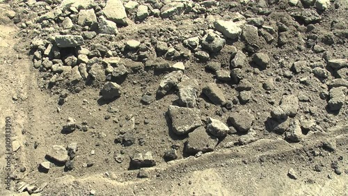 Repair of asphalted roads with the help of equipment.