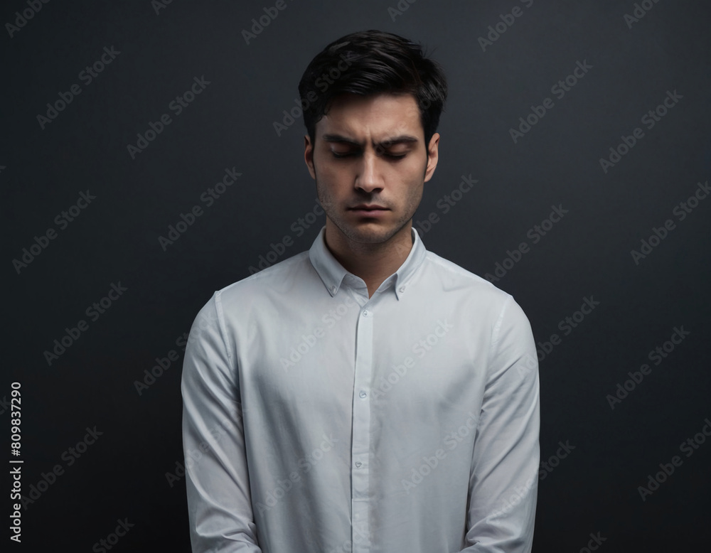 portrait of a sad depressive man portrait of a sad depressive man