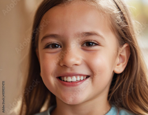 portrait of a happy smiling child