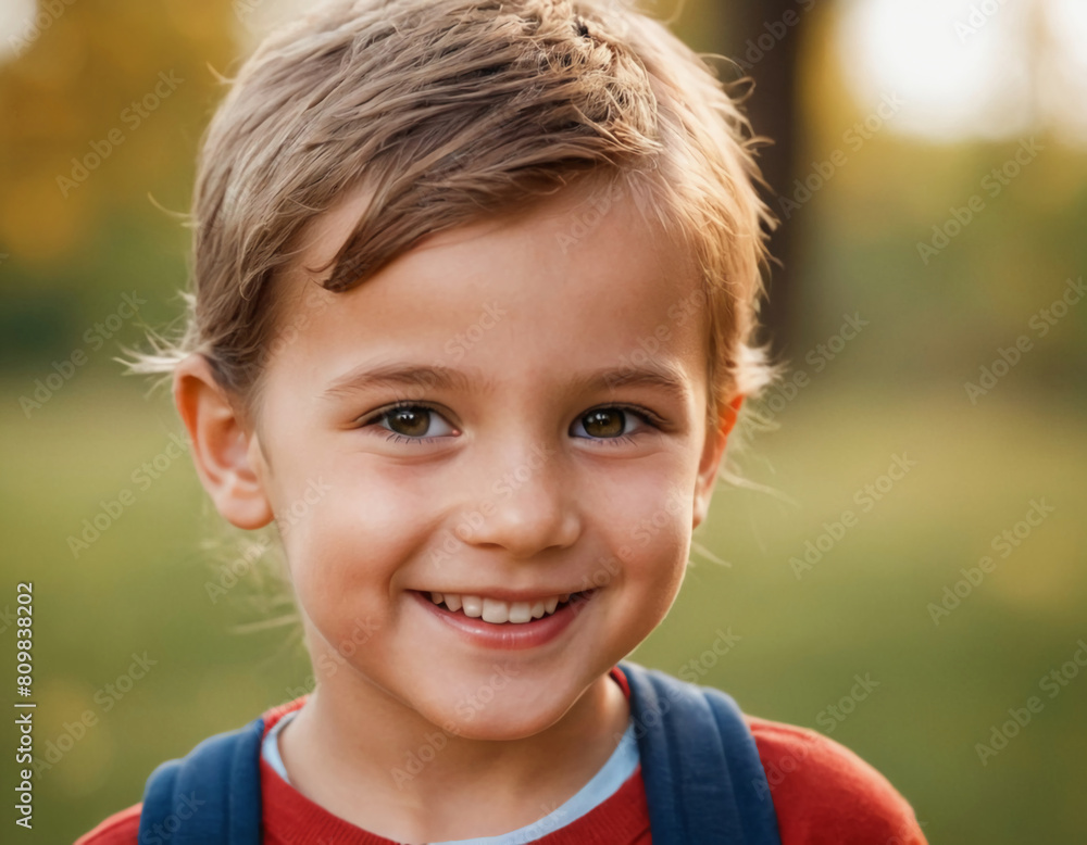 portrait of a happy smiling child