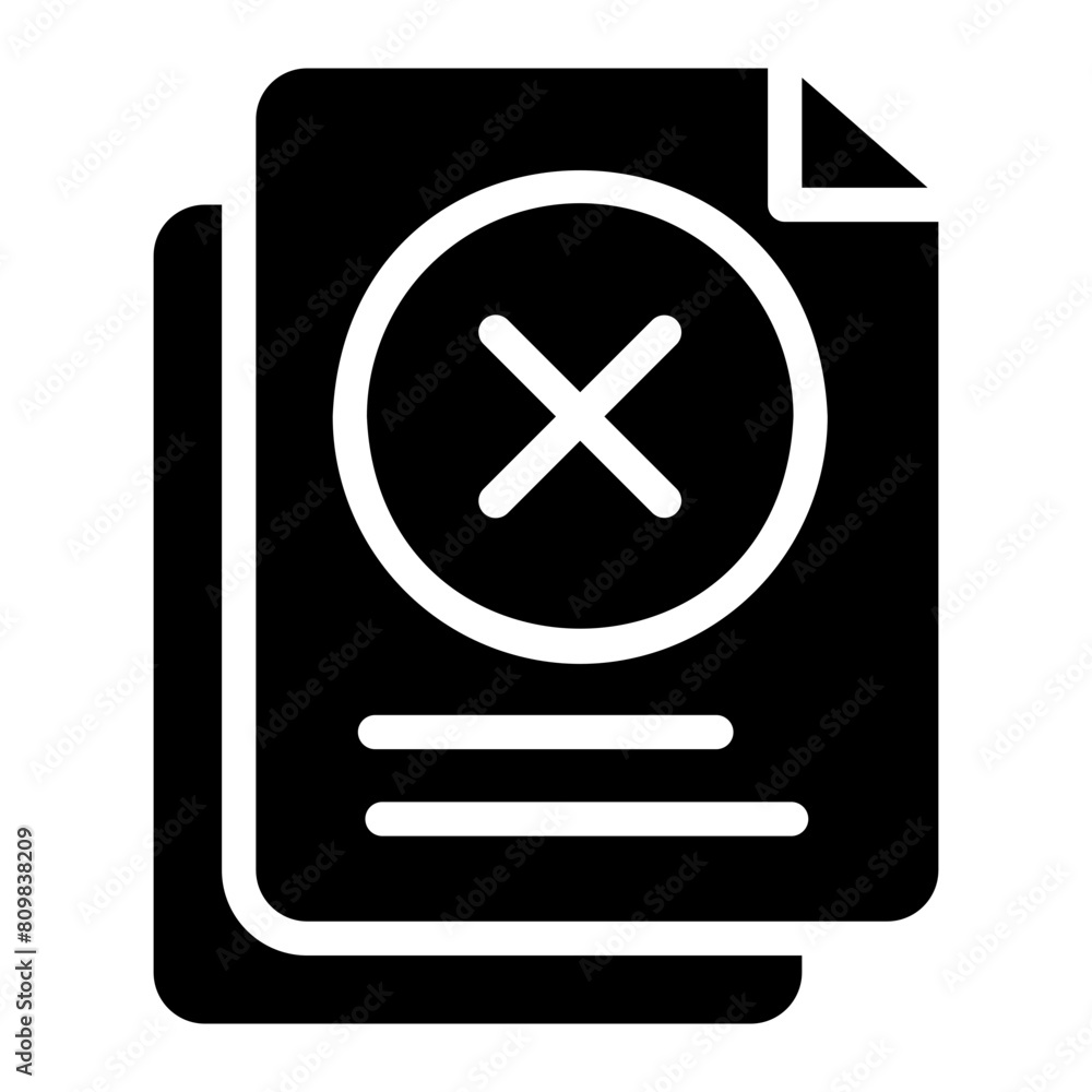 rejected line icon rejected line icon