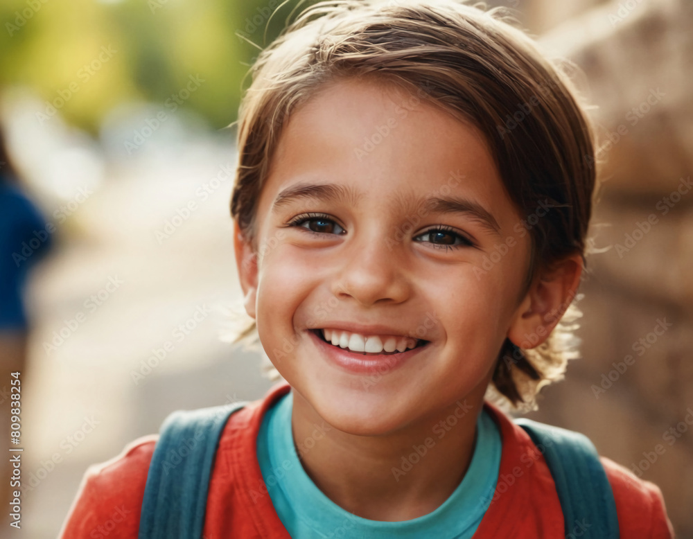 portrait of a happy smiling child portrait of a happy smiling child