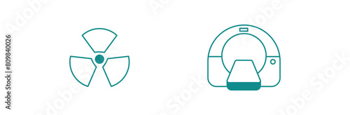 Specialized Medical Imaging Technologies Vector Icon Set