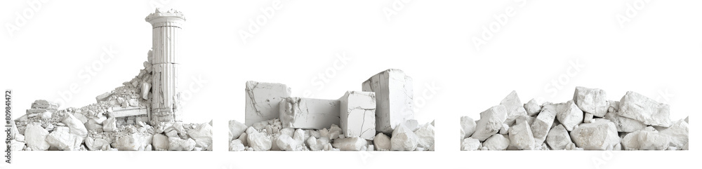 custom made wallpaper toronto digitalSet of seamless ancient ruins on png background 