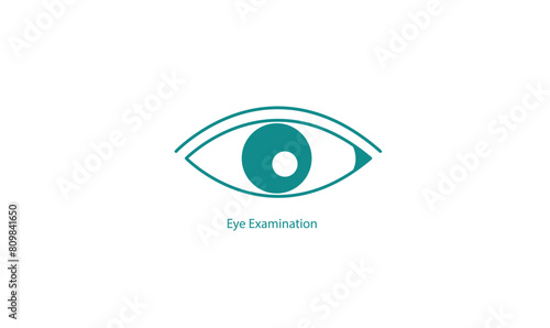 Eye Examination Procedure Medical Vector Icon