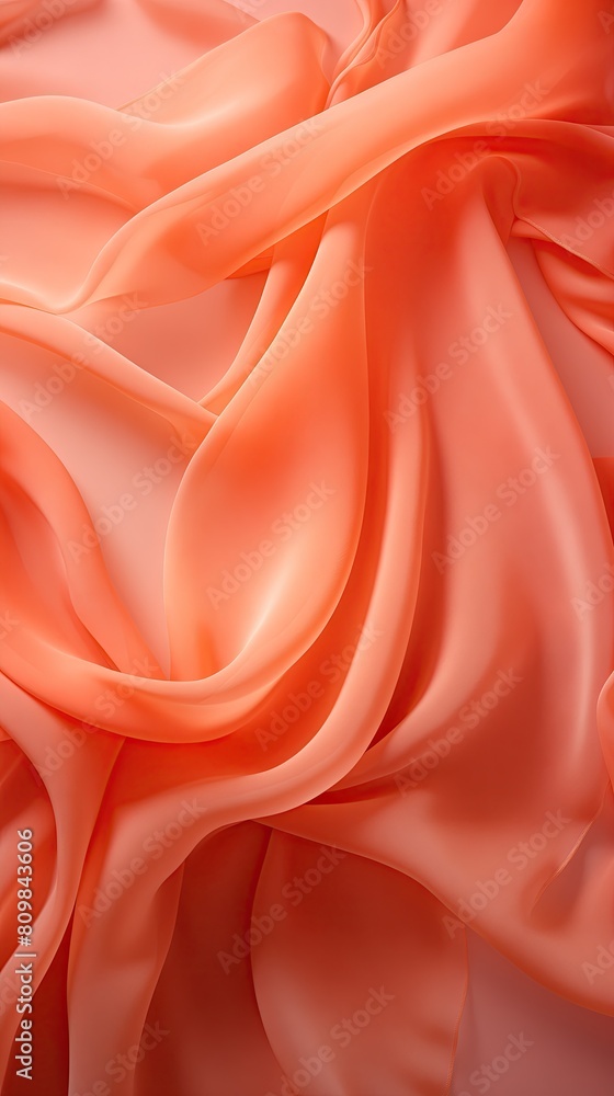 Silky flowing glowing fabric coral Silky flowing glowing fabric coral