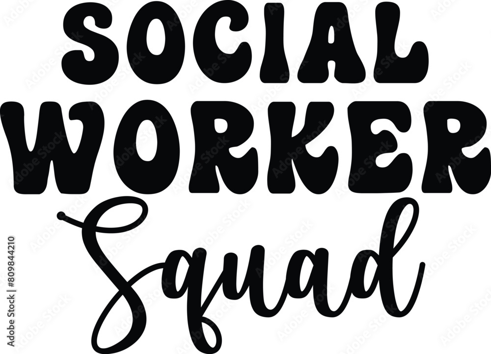 Social worker squad T-shirt Design Social worker squad T-shirt Design