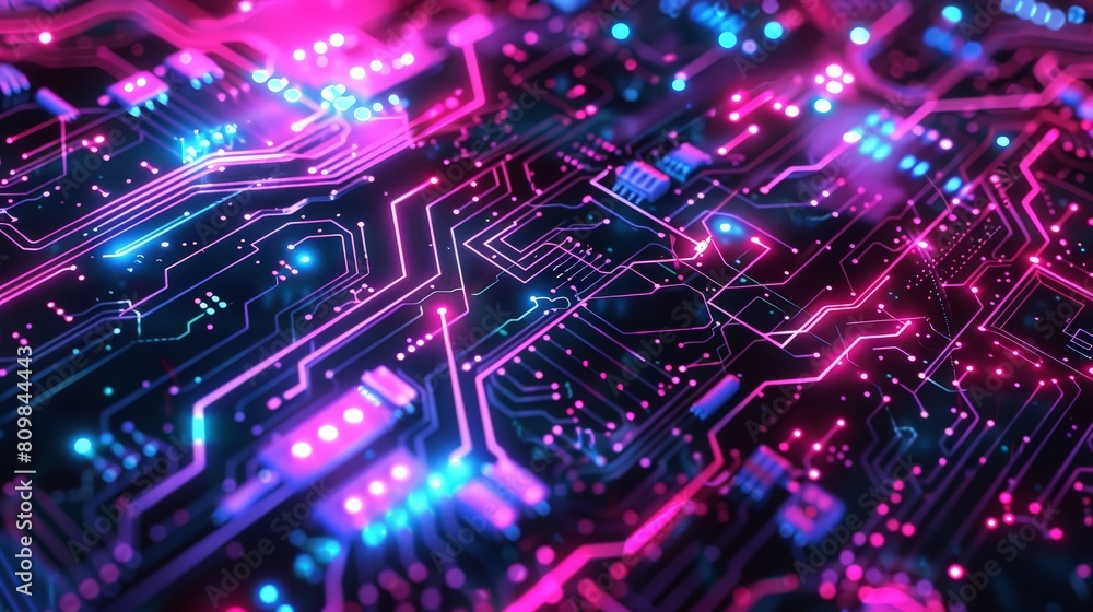 Close Up of a Computer Circuit Board Close Up of a Computer Circuit Board