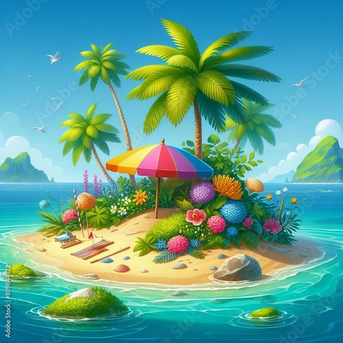  Happy Summer Holidays with beach summer