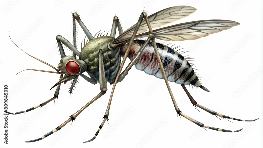 Fototapeta premium Asian Tiger Mosquito