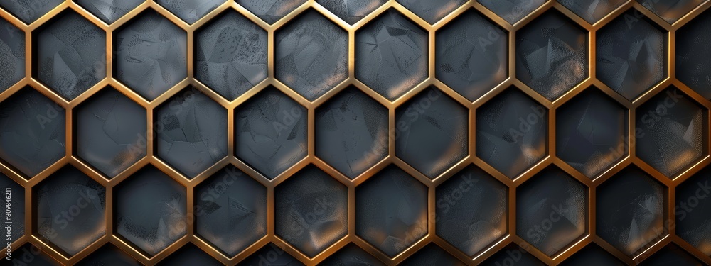 A grid of hexagons background. A grid of hexagons background.