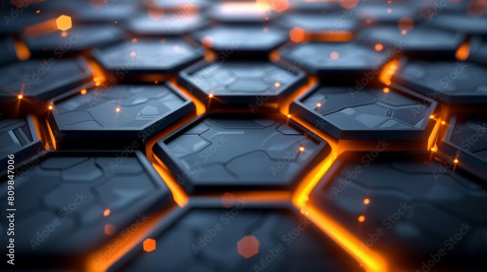 A grid of hexagons background. A grid of hexagons background.