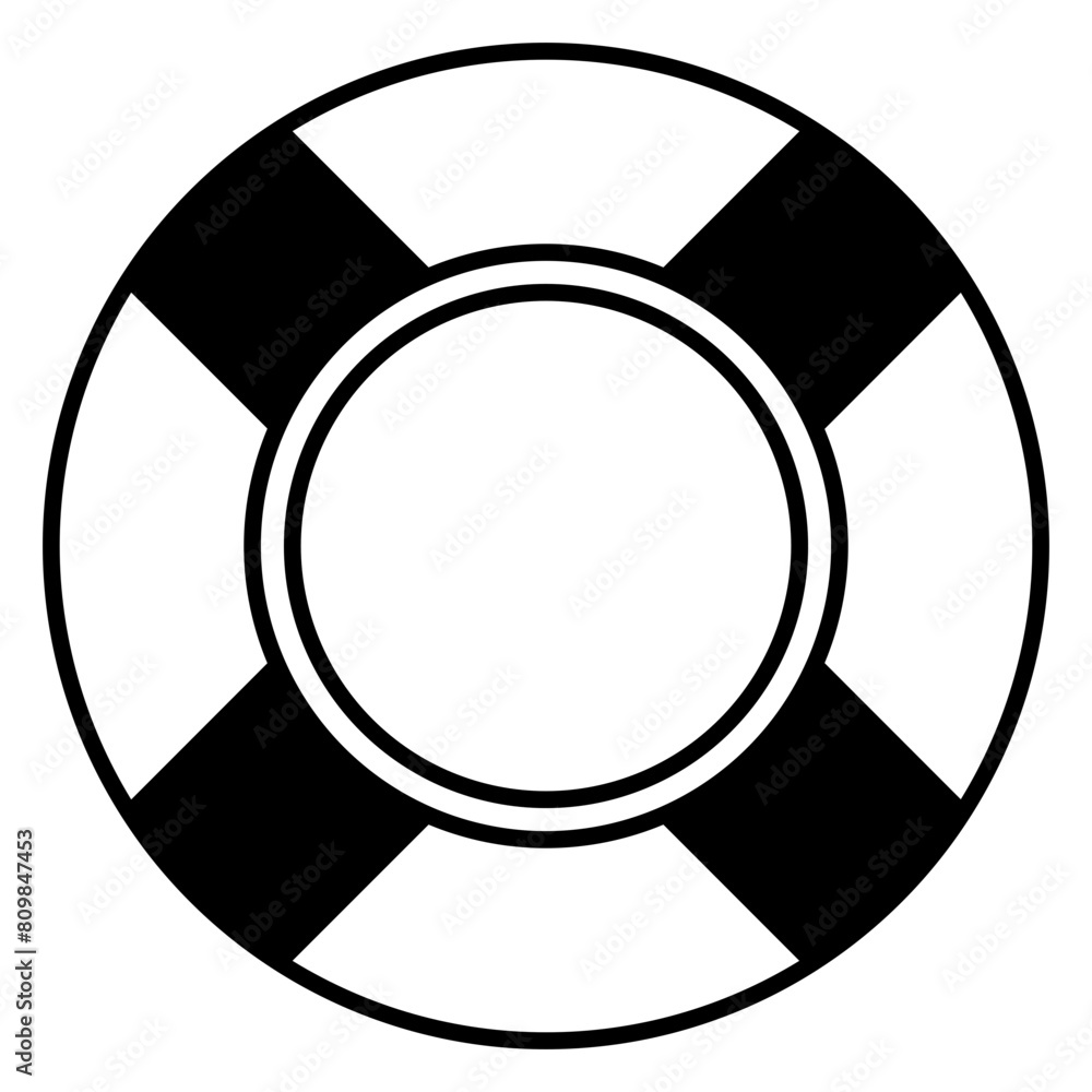 Lifebouy icon on white background Lifebouy icon on white background