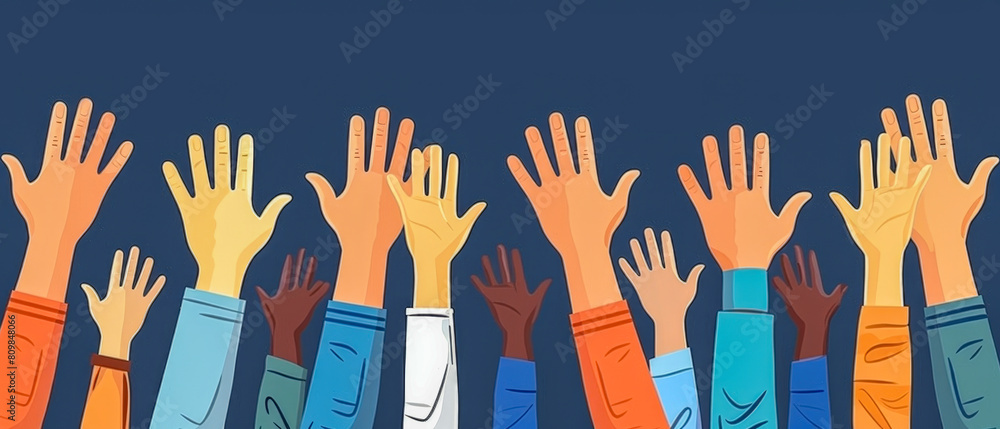 raise your hands up illustration art raise your hands up illustration art