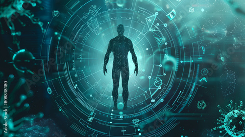 Futuristic Digital Human Avatar with Cybernetic Interface and Technology © Mutshino_Artwork