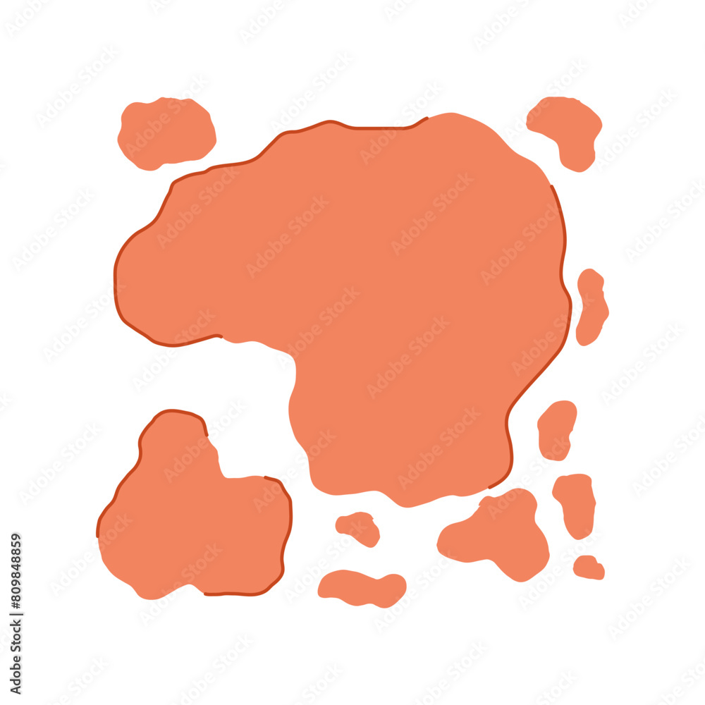 milk cow skin cartoon. shape dairy, dalmatian hide, appaloosa horse milk cow skin sign. isolated symbol vector illustration