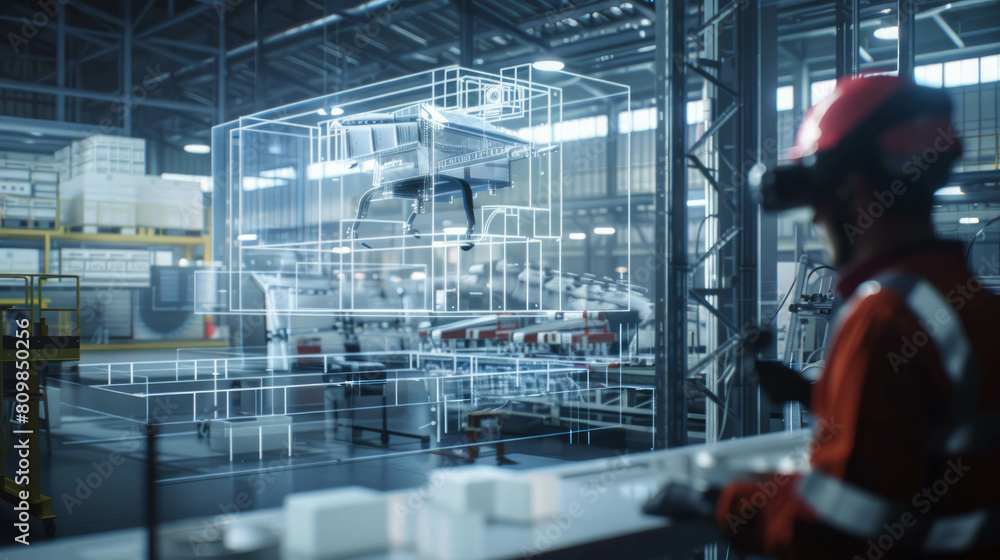 Explore the future of industry with real pictures from an innovative factory. AI generative innovation enriches manufacturing imagery.