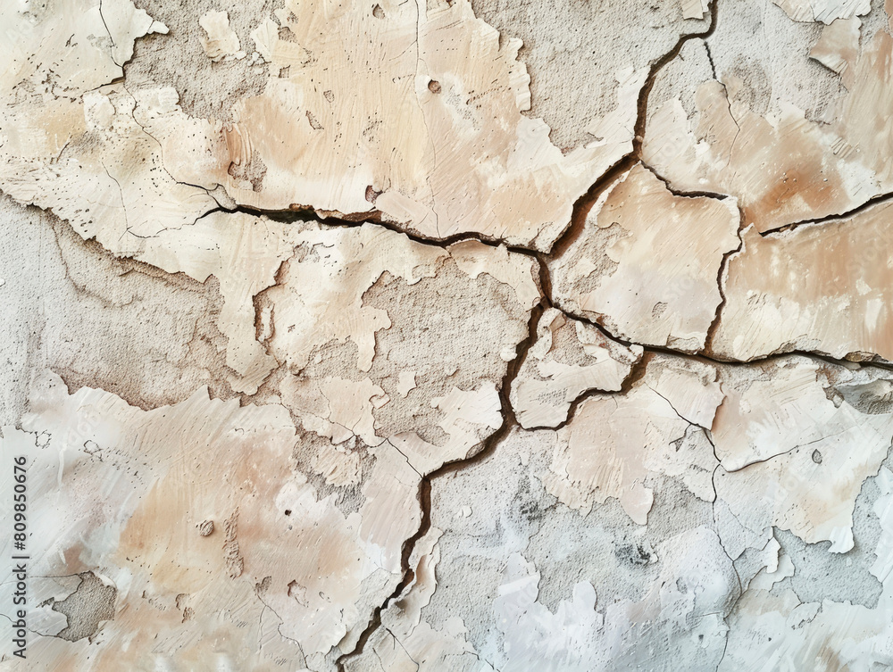 Cracks on the wall at the house or residence Cracks on the wall at the house or residence