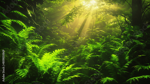 ferns in the forest