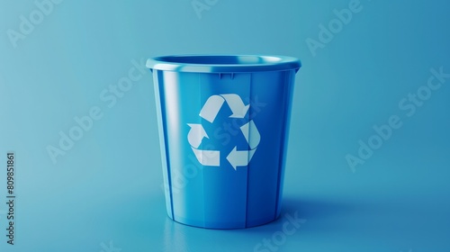Recycle Bin Icon: An icon representing a recycle bin, often used for deleting files or items with the option to recover or restore. Generative AI