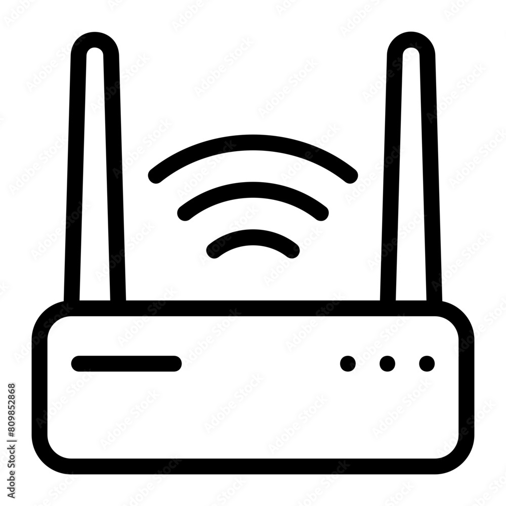 wireless router line icon wireless router line icon
