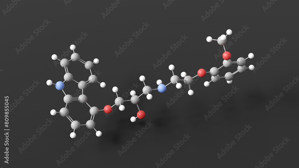Coreg Structure carvedilol molecular structure, alpha-adrenergic blocking agents, ball ...
