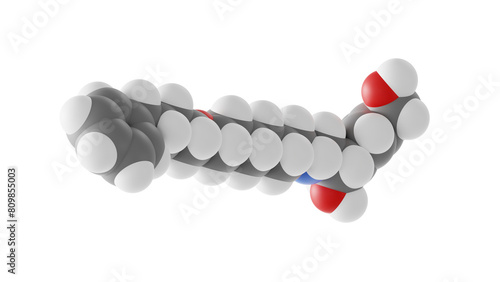 salmeterol molecule, selective beta-2-adrenergic agonists, molecular structure, isolated 3d model van der Waals photo