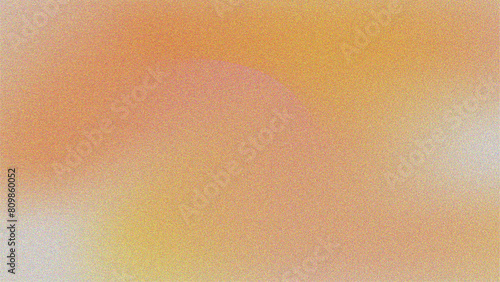 Peach and yellow grainy gradient background. Abstract colorful background