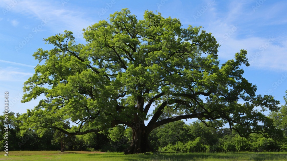 A majestic oak tree