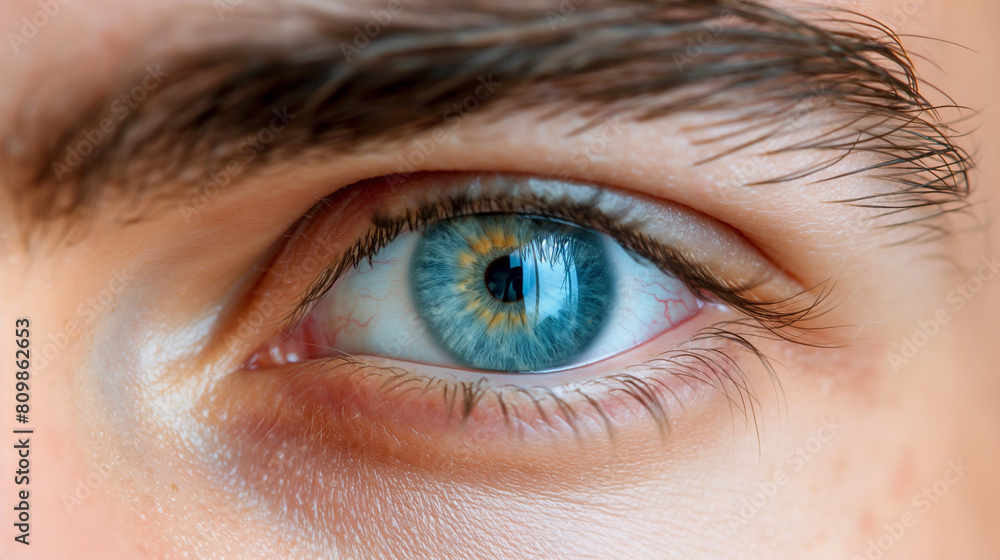 Obraz premium Extreme close-up of human eye. 