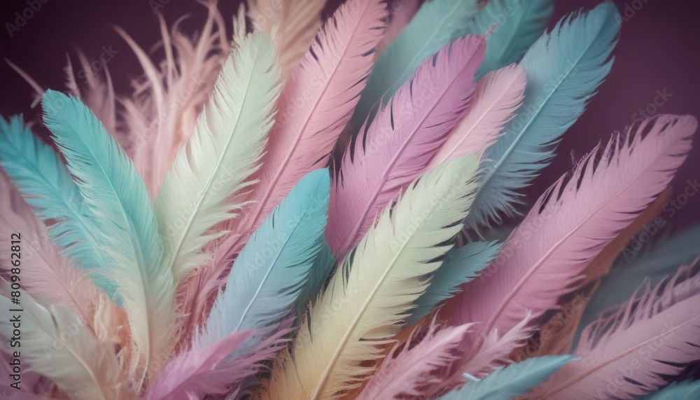 pastel colour feather abstract background pastel colour feather abstract background