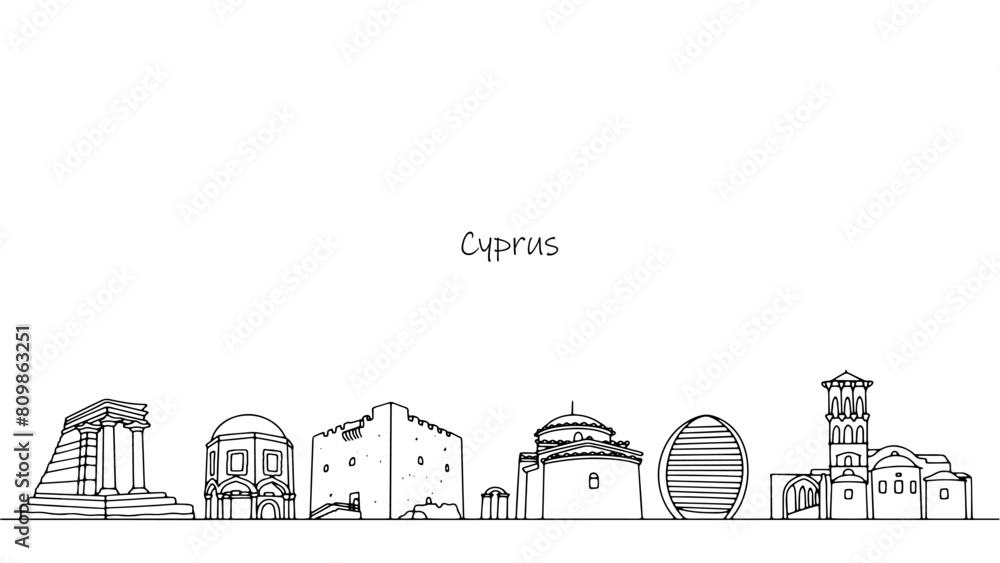 Fototapeta premium Sights of Cyprus